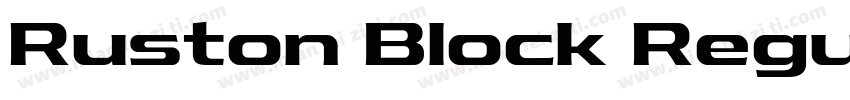 Ruston Block Regular SemiExpanded字体转换